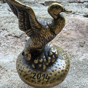 Ducks Unlimited Jack Daniels Brass Mallard Bottle Stopper Wells 2014 | Pristine